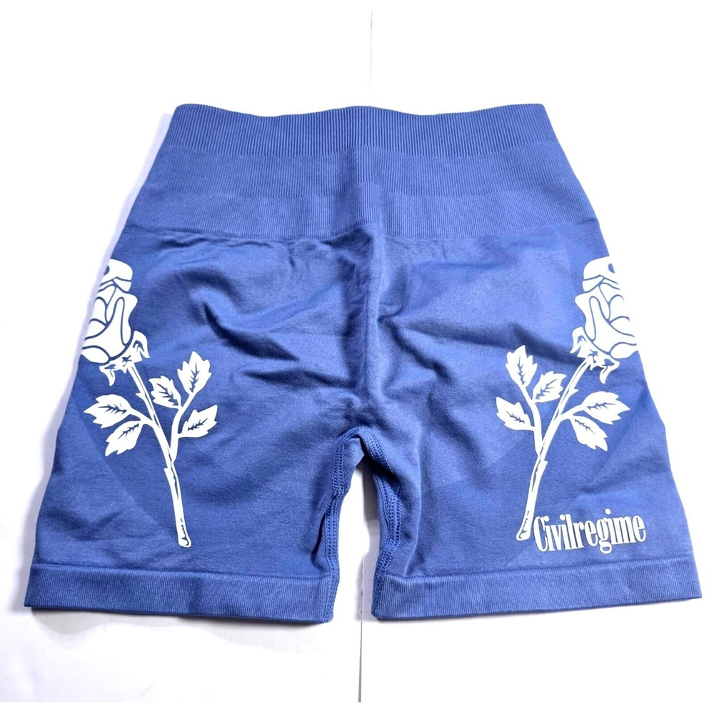 Civil Regime Wolverine Blue Kelly Seamless Shorts XS